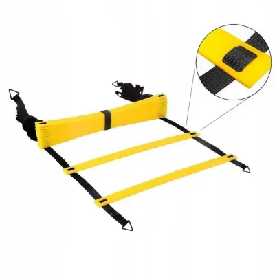 Координационные лестницы для тренировки скорости Power System PS-4087 Agility Speed Ladder Black/Yellow - 3 - Robinzon.ua