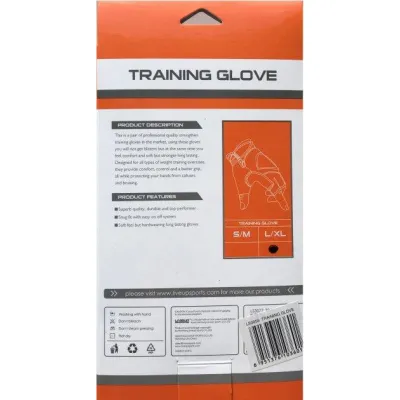 Перчатки для фитнеса и тяжелой атлетики LiveUP TRAINING GLOVES черный L/XL LS3059-L/XL - 2 - Robinzon.ua