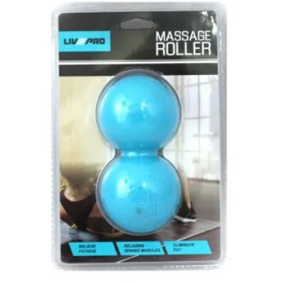 Мячик двойной для массажа MASSAGE PEANUT BALL Голубой 14х6.5см (LP8502) - 1 - Robinzon.ua