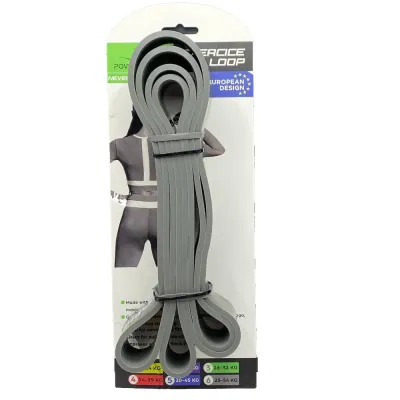 Еспандер-петля (гумка для фітнесу і кроссфіту) PowerPlay 4115 Power Band Сіра (23-54 кг) - 4 Еспандер-петля (гумка для фітнесу і кроссфіту) PowerPlay 4115 Power Band Сіра (23-54 кг) - 4 - Robinzon.ua