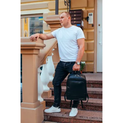 Шкіряний рюкзак для ноутбука та подорожей Tiding Bag 72-8731 чорний - 2 Шкіряний рюкзак для ноутбука та подорожей Tiding Bag 72-8731 чорний - 2 - Robinzon.ua