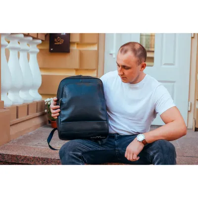 Шкіряний рюкзак для ноутбука та подорожей Tiding Bag 72-8731 чорний - 5 Шкіряний рюкзак для ноутбука та подорожей Tiding Bag 72-8731 чорний - 5 - Robinzon.ua