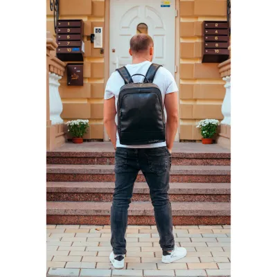 Шкіряний рюкзак для ноутбука та подорожей Tiding Bag 72-8731 чорний - 6 Шкіряний рюкзак для ноутбука та подорожей Tiding Bag 72-8731 чорний - 6 - Robinzon.ua