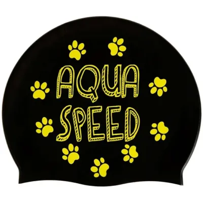 Дитяча Шапка для плавання Aqua Speed KIDDIE 60649 Чорний, Принт OSFM (142-07) - 1 - Robinzon.ua