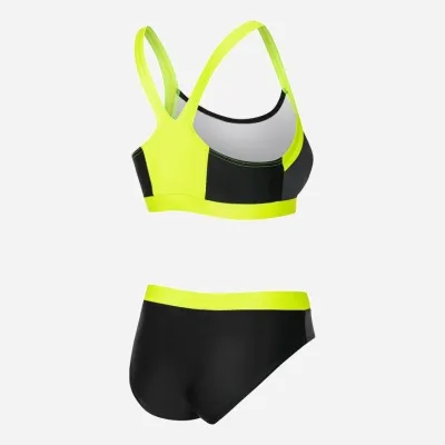 Купальник раздельный женский Aqua Speed Naomi 460-138 38 (M) Черный/Серый/Флуоресцентный желтый - 1 - Robinzon.ua