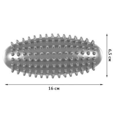 Масажний ролик Almond EasyFit овальний з шипами сірий - 1 - Robinzon.ua
