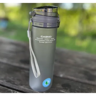 Пляшка для води CASNO 650 мл KXN-1157 Сіра - 2 Пляшка для води CASNO 650 мл KXN-1157 Сіра - 2 - Robinzon.ua