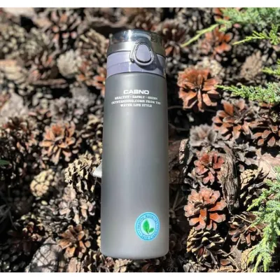Пляшка для води CASNO 650 мл KXN-1157 Сіра - 3 Пляшка для води CASNO 650 мл KXN-1157 Сіра - 3 - Robinzon.ua