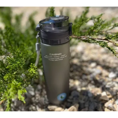 Пляшка для води CASNO 650 мл KXN-1157 Сіра - 4 Пляшка для води CASNO 650 мл KXN-1157 Сіра - 4 - Robinzon.ua