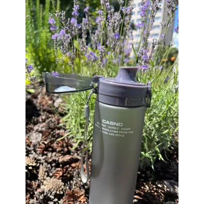 Пляшка для води CASNO 650 мл KXN-1157 Сіра - 6 Пляшка для води CASNO 650 мл KXN-1157 Сіра - 6 - Robinzon.ua