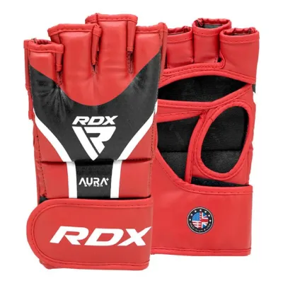 Перчатки для ММА RDX AURA PLUS T-17 Red/Black M (капа в комплекте) - 1 Перчатки для ММА RDX AURA PLUS T-17 Red/Black M (капа в комплекте) - 1 - Robinzon.ua