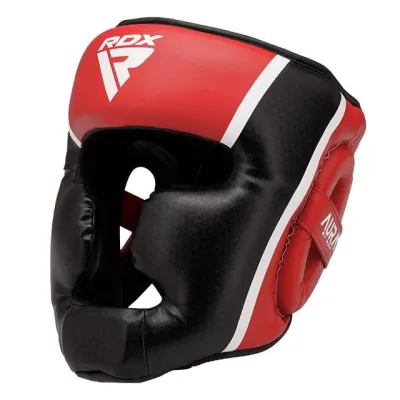 Боксерский шлем RDX AURA PLUS T-17 Red/Black XL (капа в комплекте) - 3 - Robinzon.ua
