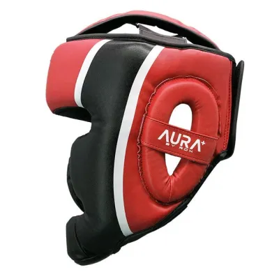 Боксерский шлем RDX AURA PLUS T-17 Red/Black XL (капа в комплекте) - 5 - Robinzon.ua