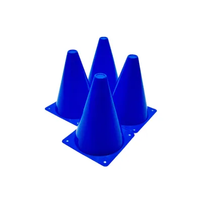 Конуси-фішки спортивні EasyFit 17 см (набір з 4 штук) сині - 1 Конуси-фішки спортивні EasyFit 17 см (набір з 4 штук) сині - 1 - Robinzon.ua