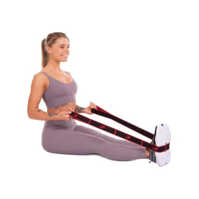 Еспандер стрічка EasyFit з петлями для тренувань червоний - 2 Еспандер стрічка EasyFit з петлями для тренувань червоний - 2 - Robinzon.ua