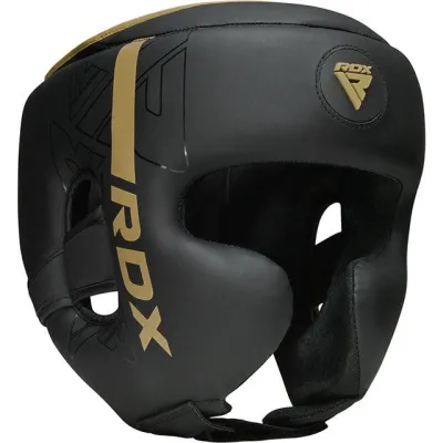 Боксерський шолом RDX F6 KARA Matte Golden L (капа у комплекті) - 1 - Robinzon.ua