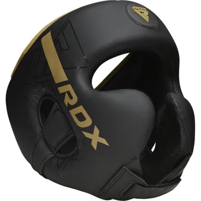 Боксерський шолом RDX F6 KARA Matte Golden L (капа у комплекті) - 2 - Robinzon.ua