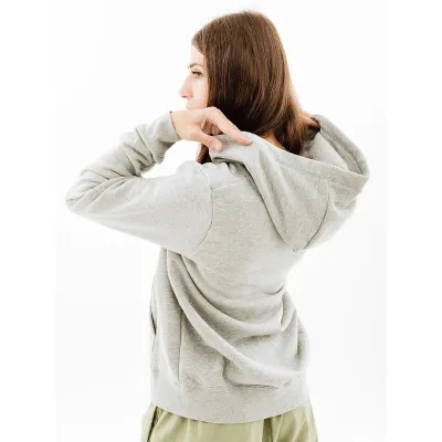 Жіноча Толстовка Nike CLUB FLC FZ HOODIE STD Сірий  L (7dDQ5471-063 L) - 4 - Robinzon.ua