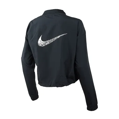 Жіноча Вітровка Nike W NK SWOOSH RUN JACKET Чорний L (DM7775-010 L) - 1 - Robinzon.ua