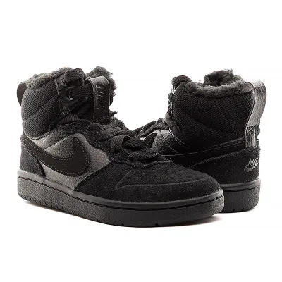 Дитячі Кросівки Nike COURT BOROUGH MID 2 BOOT PS Чорний 28 (7dCQ4026-001 28) - 3 - Robinzon.ua