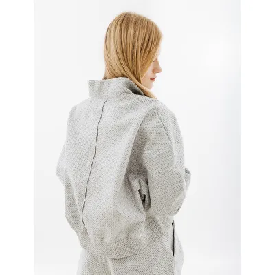 Жіночий Реглан Nike W NSW TP TFADV QZ NKFWD Сірий M (7dDQ6999-084 M) - 3 - Robinzon.ua