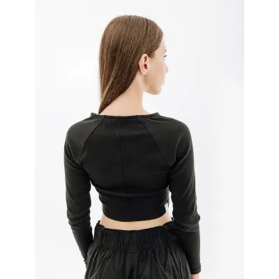 Жіноча Кофта Nike W NSW LS TOP RIB SW Чорний L (7dFJ5220-010 L) - 3 Жіноча Кофта Nike W NSW LS TOP RIB SW Чорний L (7dFJ5220-010 L) - 3 - Robinzon.ua