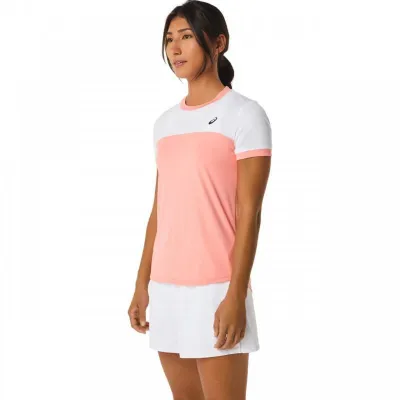 Женская Футболка Asics COURT SS TOP Коралловый XS (2042A262-701 XS) - 2 - Robinzon.ua