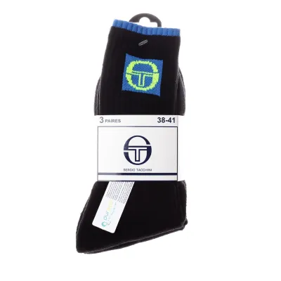 Шкарпетки Sergio Tacchini 3-pack 35-37 black 13520106-1 - 1 Шкарпетки Sergio Tacchini 3-pack 35-37 black 13520106-1 - 1 - Robinzon.ua
