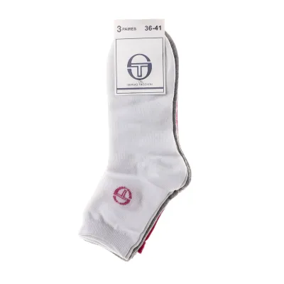 Шкарпетки Sergio Tacchini 3-pack 36-41 white/gray/pink 13896812-2 - 1 Шкарпетки Sergio Tacchini 3-pack 36-41 white/gray/pink 13896812-2 - 1 - Robinzon.ua