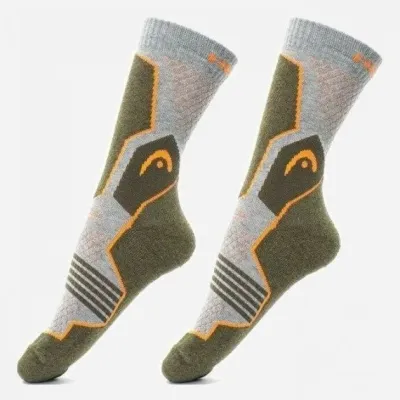 Шкарпетки Head HIKING QUARTER 2P UNISEX сірий, зелений 35-38 (701219910-001 35-38) - 1 - Robinzon.ua