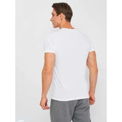 Футболка Kappa T-shirt Mezza Manica Girocollo stampa logo petto білий L Чоловік K1335 Bianco-L - 1 - Robinzon.ua
