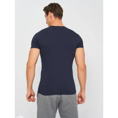 Футболка Kappa T-shirt Mezza Manica Scollo V  темно-синій Чол M K1315 BluNavy M - 1 - Robinzon.ua