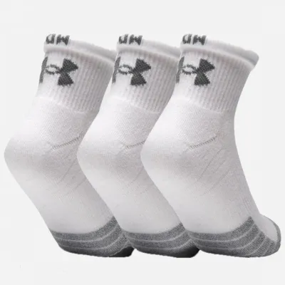 Шкарпетки UA Heatgear Quarter 3pk Білий 3 пари Уні L (1353262-100) - 1 - Robinzon.ua