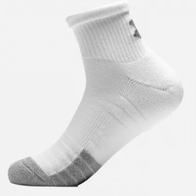 Шкарпетки UA Heatgear Quarter 3pk Білий 3 пари Уні L (1353262-100) - 2 - Robinzon.ua