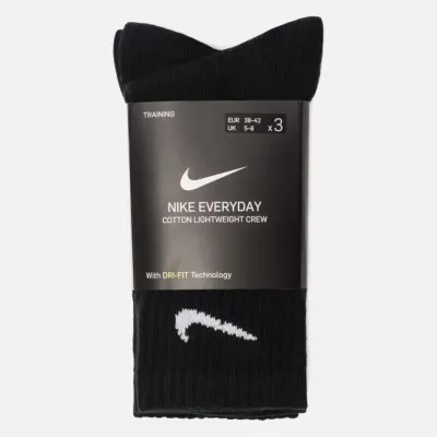 Шкарпетки Nike Everyday Lightweight Crew 3-pack 38-42 black SX7676-010 - 5 Шкарпетки Nike Everyday Lightweight Crew 3-pack 38-42 black SX7676-010 - 5 - Robinzon.ua