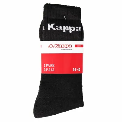 Шкарпетки Kappa Socks Logo Saboya 3-pack 39-42 black/white 304MT00-909 - 1 - Robinzon.ua