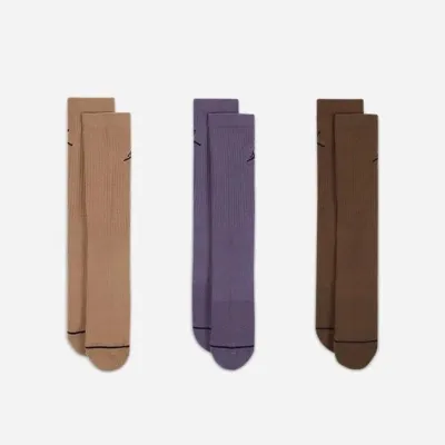 Чоловічі Шкарпетки Jordan U J ED CUSH POLY CREW 3PR 144 коричневий, фіолетовий Уні 46-50 DX9632-905 46-50 - 1 - Robinzon.ua