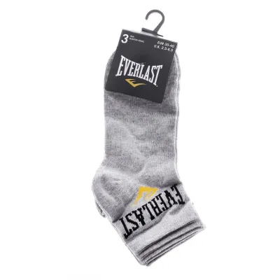 Шкарпетки Everlast Quarter Socks 3-pack 35-40 gray 179013 - 1 - Robinzon.ua