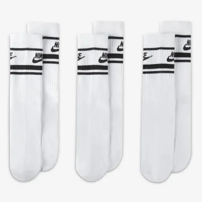 Чоловічі Шкарпетки Nike U NK NSW EVERYDAY ESSENTIAL CR 3PR білий, чорний Уні 46-50 DX5089-103 46-50 - 2 - Robinzon.ua