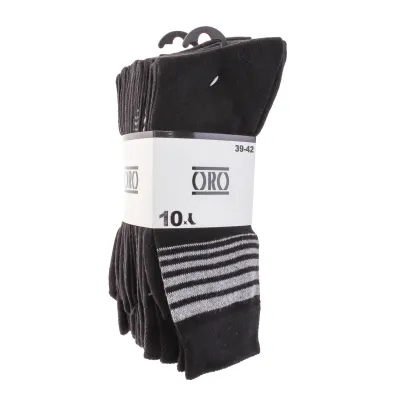 Шкарпетки Oro Mi Chaussette 10-pack 39-42 black 93027755-1 - 1 Шкарпетки Oro Mi Chaussette 10-pack 39-42 black 93027755-1 - 1 - Robinzon.ua
