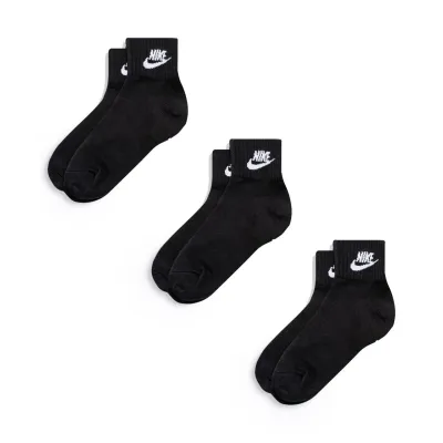 Шкарпетки Nike Everyday Esentials Ankle 3-pack 34-38 black SK0110-010 - 3 Шкарпетки Nike Everyday Esentials Ankle 3-pack 34-38 black SK0110-010 - 3 - Robinzon.ua