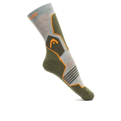 Шкарпетки Head Hiking Crew Unisex 2-pack 35-38 gray/green 781001001-159 - 1 - Robinzon.ua
