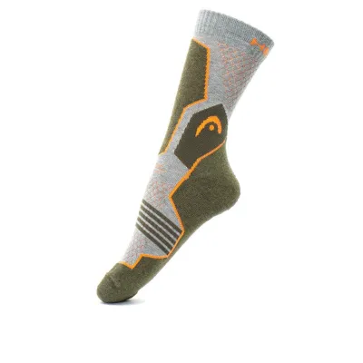 Шкарпетки Head Hiking Crew Unisex 2-pack 35-38 gray/green 781001001-159 - 2 - Robinzon.ua