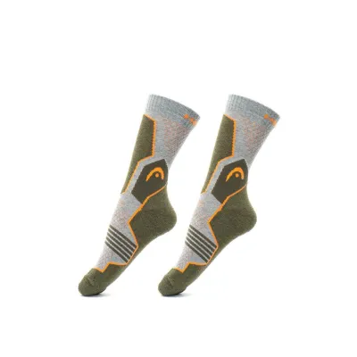 Шкарпетки Head Hiking Crew Unisex 2-pack 35-38 gray/green 781001001-159 - 3 - Robinzon.ua