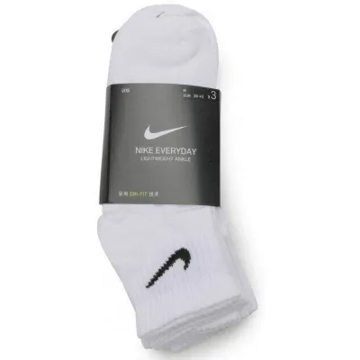 Шкарпетки Nike Everyday Lightweight Ankle 3-pack 46-50 white SX7677-100 - 6 - Robinzon.ua
