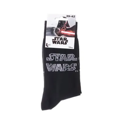Шкарпетки Star Wars Decorated Letters 1-pack 39-42 black 93155062-3 - 1 Шкарпетки Star Wars Decorated Letters 1-pack 39-42 black 93155062-3 - 1 - Robinzon.ua