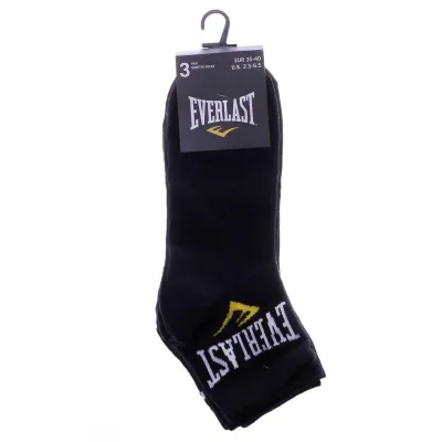 Носки Everlast Quarter Socks 3-pack 35-40 black 179013 - 1 - Robinzon.ua