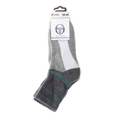 Шкарпетки Sergio Tacchini 2-pack 36-40 white/gray/green 13150661-2 - 1 Шкарпетки Sergio Tacchini 2-pack 36-40 white/gray/green 13150661-2 - 1 - Robinzon.ua