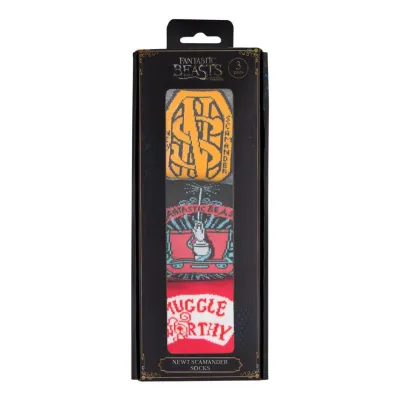 Шкарпетки Fantastic Beasts Newt Scamander 3-pack 36-40 red/black/gray - 4 - Robinzon.ua