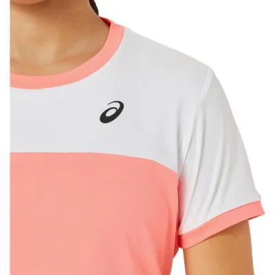Дитяча Футболка Asics GIRLS TENNIS SS TOP Білий Кораловий 122-128 (2044A039-701 122-128) - 1 - Robinzon.ua
